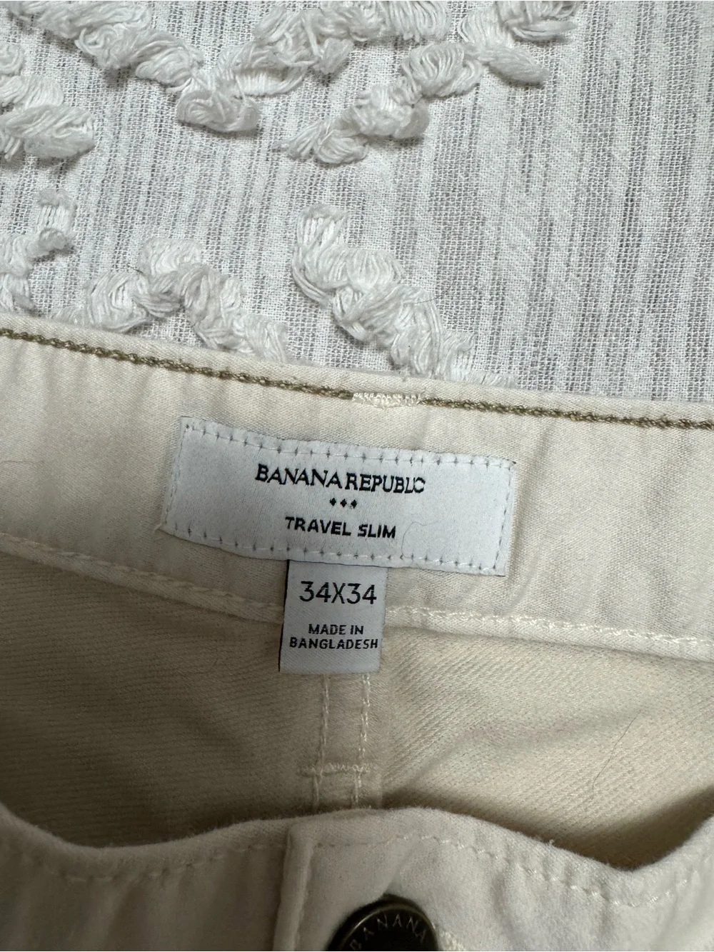 Banana Republic slim traveler pants